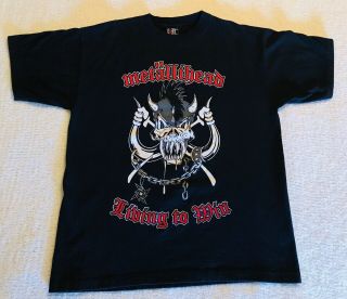 Vintage Metallica 1999 Fan Club Metallihead Living To Win T - Shirt Xl Giant