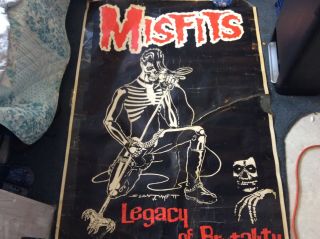 Thrashed Vintage Misfits Leagacy Of Brutality Poster Large Danzig Punk