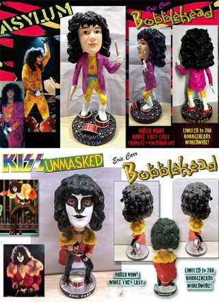 Kiss,  Two Different Eric Carr Bobbles,  Unmasked & Asylum,  Handcrafted