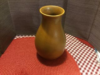 Hand Made W J Gordy,  Vase 7” Tall,  2 5/8” Diameter,  Mountain Gold
