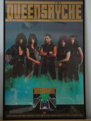 Rare Vintage Queensryche The Warning Album Promo Poster