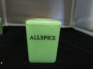 Jadeite 3 " Allspice Spice Jar