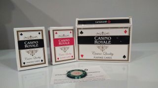 James Bond 007 Casino Royale Playing Cards (2 Decks And Poker Chip)