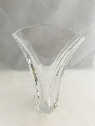 Vintage Signed Baccarat Crystal 7” Vase Flared Top France