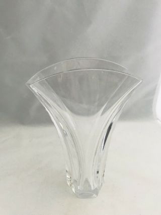 Vintage Signed BACCARAT Crystal 7” Vase Flared Top France 3