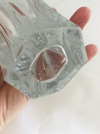 Vintage Signed BACCARAT Crystal 7” Vase Flared Top France 8