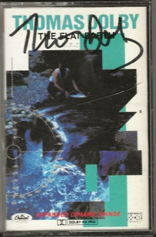 Thomas Dolby Real Hand Signed The Flat Earth Cassette Tape Autographed