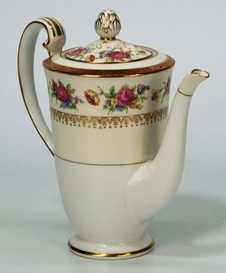 Vintage Noritake Teapot Coffee Pot Morimura Bros.  Mark Flowers Made In Japan