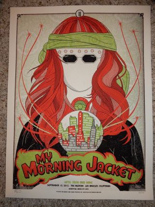 My Morning Jacket Poster 9/12 2012 The Wiltern Madpixel Signed & Numbered