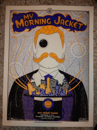 My Morning Jacket Poster 9/13 2012 The Wiltern Madpixel Signed & Numbered