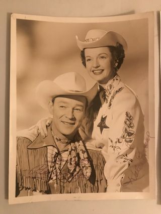 Roy Rogers & Dale Evans Signed Photos,  1950 