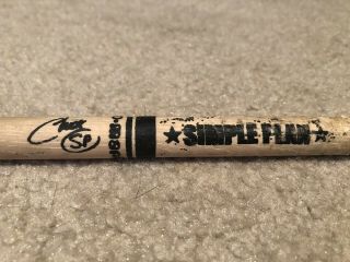 Simple Plan Autographed Drumstick
