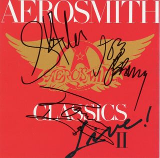 Aerosmith Steven,  Joe,  1 Signed Cd Aerosmith Classics Live Ii