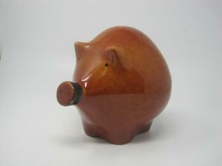 Rare Cool Mid Century Modern Signed Baldelli (italy) Ceramic Coin Bank Pig