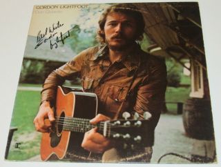 Gordon Lightfoot Signed Autographed In - Person Record Album Lp With Proof &