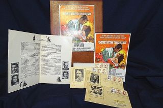 Vintage Gone With The Wind Movie Promotional Items Stamps,  Script Reprint & Ads