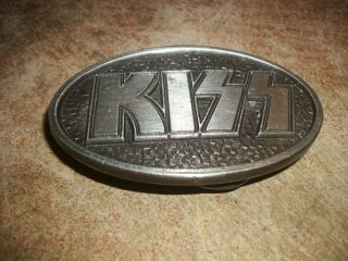Vintage Kiss Belt Buckle 1977 Aucoin Mgt.