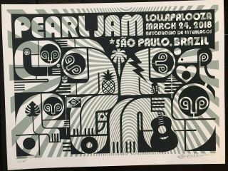 2018 Pearl Jam Sao Paulo Brazil Don Pendleton Ap