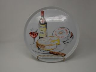 Philippe Deshoulieres Limoges France Wine & Cheese 12 " Serving Platter