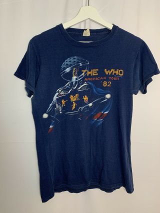 The Who American Tour 1982 Vintage Concert Medium Tag Size L T - Shirt