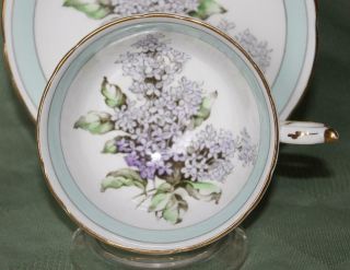 STUNNING PARAGON LARGE LILAC IN BOWL & SAUCER TEA CUP DOUBLE WARRANTED 2