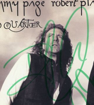 Robert Plant & Jimmy Page Led Zeppelin signed CD No Quarter 2