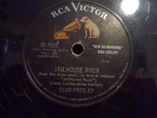 Jailhouse Rock By Elvis Presley On A 78 Rpm Single In.  20 - 7035
