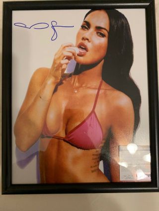 Megan Fox Signed Autographed Framed Sexy 11x14 Photo Psa Dna