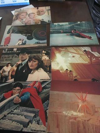 Superman 1978 8x10 Lobby Cards Christopher Reeve Margot Kidder Brando