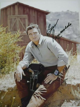Burt Reynolds Signed Photo W/gun Belt