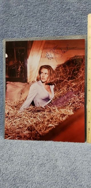 Honor Blackman Actress Hand Signed 8x10 Autographed Fan Photo W Pussy Galore
