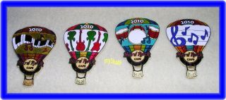 Hard Rock Cafe Miami Hot Air Baloon Series (4) Pins Set 2010 Le300