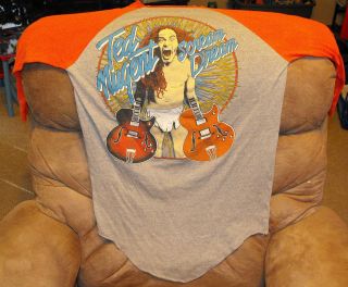 Ted Nugent Xl Scream Dream Concert 3/4 Sleeve Tee,  Great Shape,