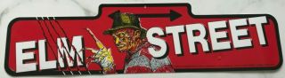 1989 Nightmare On Elm Street Sign Freddy Krueger Vintage Officially Licensed