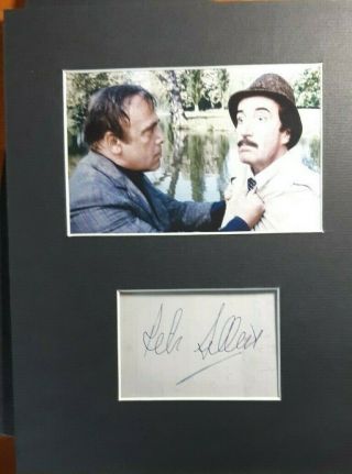 Peter Sellers " Pink Panther " Authentic Autograph 8 X 10 Photo Display W/coa