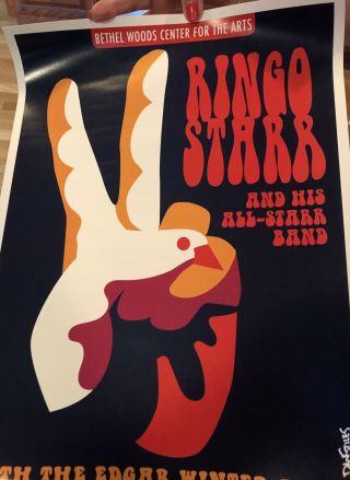 Ringo Starr and His All - Starr Band Poster Woodstock 50th Bethel Woods,  NY 2019 4