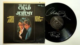 Chad & Jeremy Folk Singers Real Hand Signed The Best Of Vinyl Record