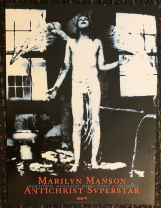 Marilyn Manson Antichrist Superstar 18x24 Promo Poster Nothing 1996
