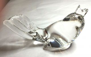 Steuben Glass - 4.  5 " Song Bird Figurine 8112,  W/dust Bag - Close To Cond.