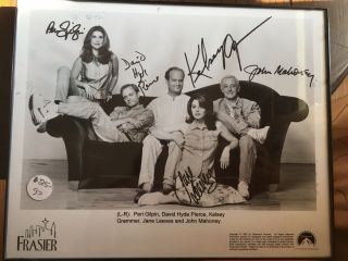 Frasier Tv Show Cast (kelsey Grammer,  Jane Leeves,  3) 8x10 Signed Photo