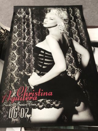 Christina Aguilera Back To Basics Tour Poster - Accelerate Liberation