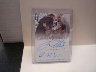 2019 Game Of Thrones Inflexions Dual Auto Joseph Mawle & Isaac Hempstead