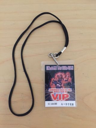Iron Maiden Vip Tour Pass/lanyard