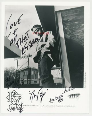 K7 - Louis Sharpe - Tka - Signed Attic Records Canada 8 " X10 " B & W Promo Photo - 1990s
