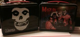 Set Of 2 Misfits Metal Lunch Box Famous Monsters & Limited Edition Crimson Ghost
