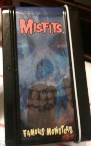 Set of 2 MISFITS Metal Lunch box Famous Monsters & Limited Edition Crimson Ghost 8