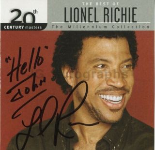 Lionel Richie - Ballad Singer,  Songwriter: The Commodores - Signed Cd Cover