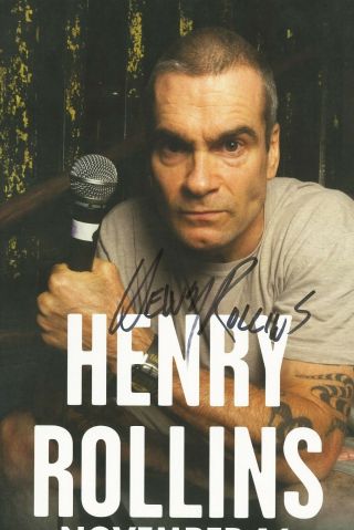 Henry Rollins autographed gig poster Black Flag 2