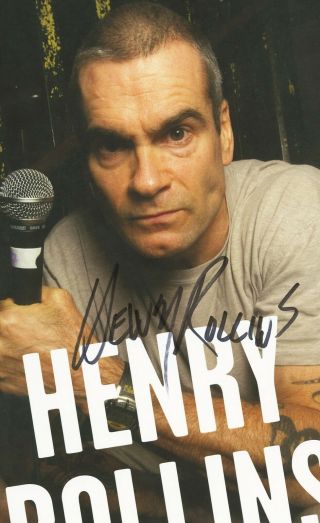 Henry Rollins autographed gig poster Black Flag 3