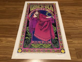 Women Of Rock Limited Edition,  Artist Signed Poster 368/500